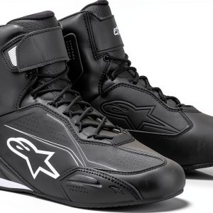 Alpinestars Faster-3 Motorcycle Shoe Black Mesh-0