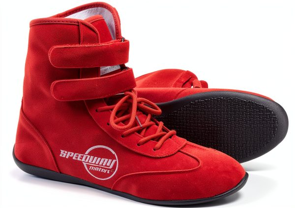 Speedway Motors Motorcycle Protective Shoes Unisex Red/Blue Size 7-14-3