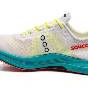 Saucony Cross Country Racing Shoe White Mutant Size 8.5 Carbon Plate-0