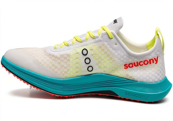 Saucony Cross Country Racing Shoe White Mutant Size 8.5 Carbon Plate-0