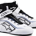 Alpinestars Tech 1-Z V2 Motorcycle Shoes White/Black Leather-0