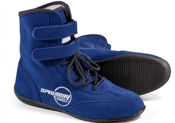 Speedway Motors Motorcycle Protective Shoes Unisex Red/Blue Size 7-14-2