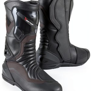 Women's Motorcycle Shoes Hive Moto Waterproof Leather CE Boots Pink-0