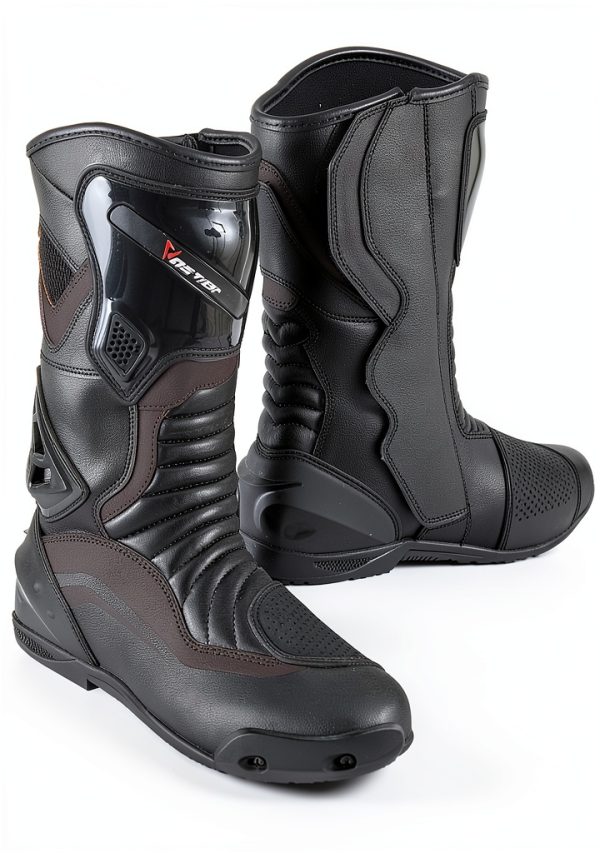 Women's Motorcycle Shoes Hive Moto Waterproof Leather CE Boots Pink-0