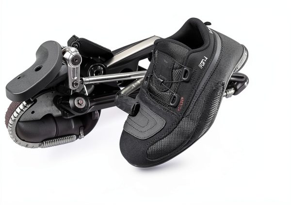 SHIMA Exo Motorcycle Riding Shoes Women Boots ATOP Reel Knob Lacing Ventilated Leather Mesh Street Summer Suede Sport Stealth Touring Shoe Moto Footwear Bikers Powersports (Womens, Black, 39)-6